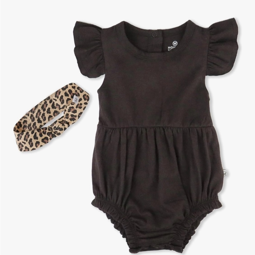 HonestBaby Bubble Romper and Headband Set